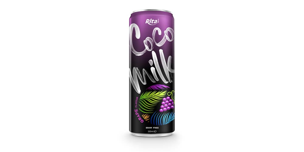 Coco Milk Have Grape Flavour 330ml from RITA beverage